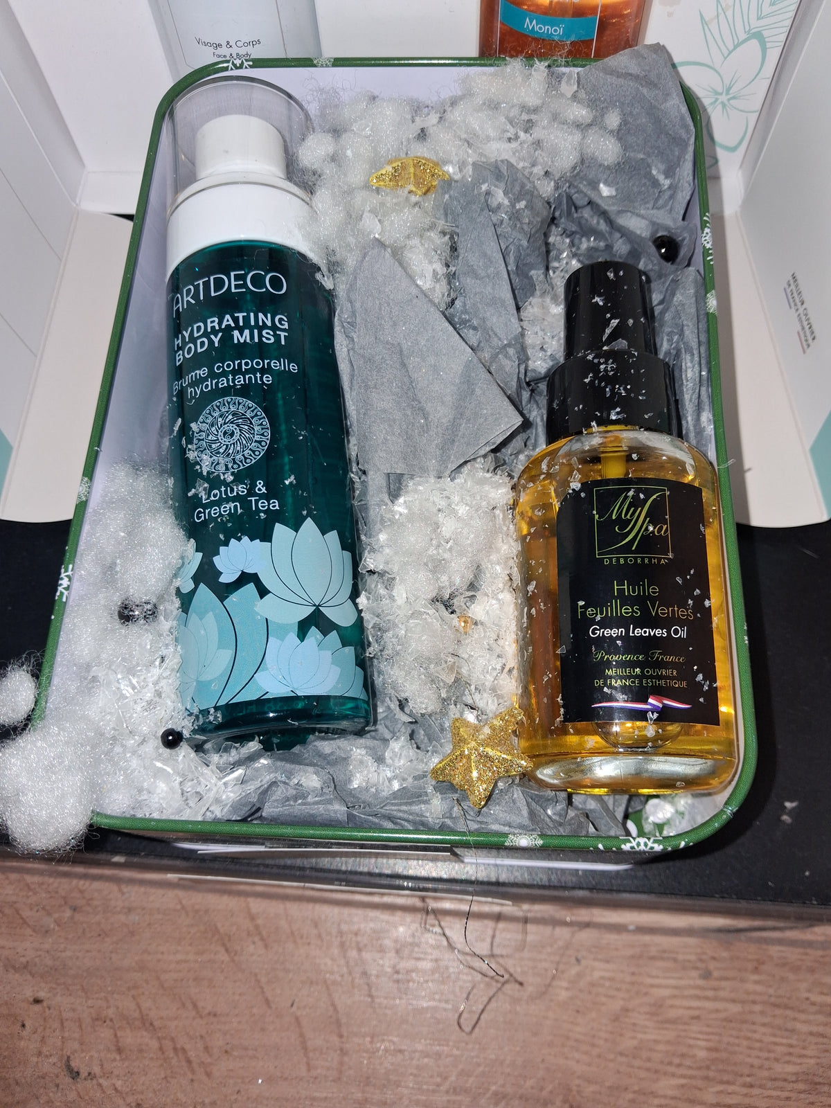 Ma boite Green parfum de peau et mon huile verte