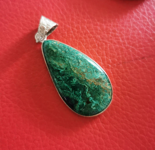Pierre Malachite chrysocolle