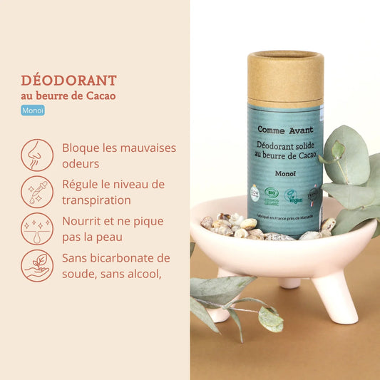 Déodorant solide au Monoi Comme avant