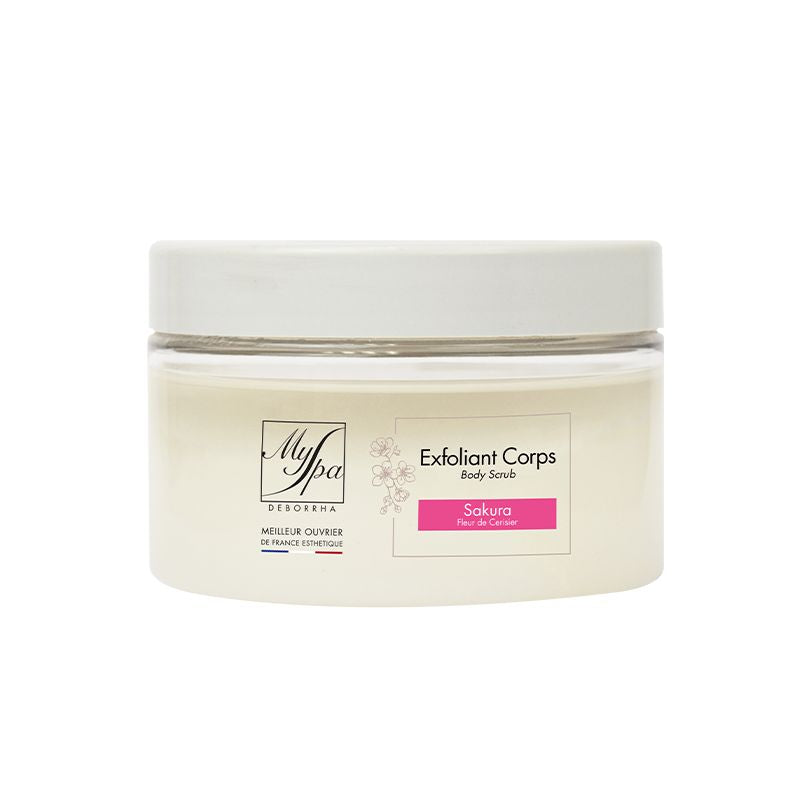 Exfoliation riz et fleur de Sakura